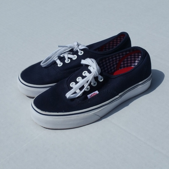 Vans Shoes - Navy/white Vans lows